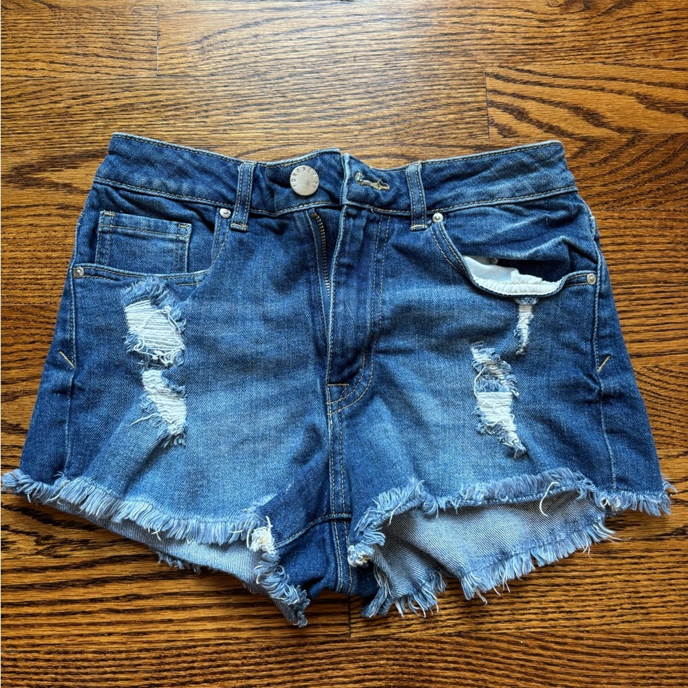 Forever 21 Denim Distressed Women Shorts